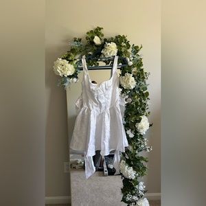 Lucy in the sky a line fit n flat bow back dress